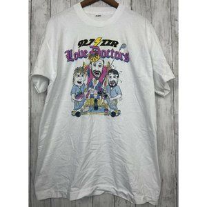 Vintage VTG 90s Comedy Funny Graphic T-shirt USA Charity Shirt Single Stitch  XL
